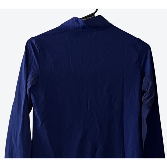 Ibkul Womens Extra Small Long Sleeve 1/4 Zip UPF 50 Vented Royal Blue Golf Top - Picture 4 of 7